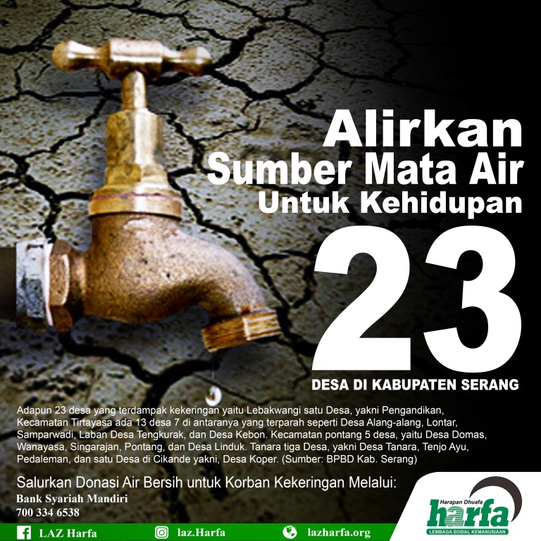 Alirkan Sumber Mata Air Untuk Kehidupan 23 Desa di Kabupaten Serang