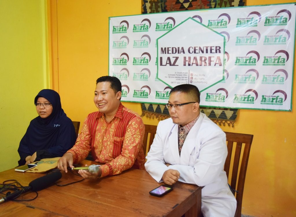 Konferensi Pers LAZ Harfa Banten Terkait Keberangkatan Relawan Ke Bangladesh