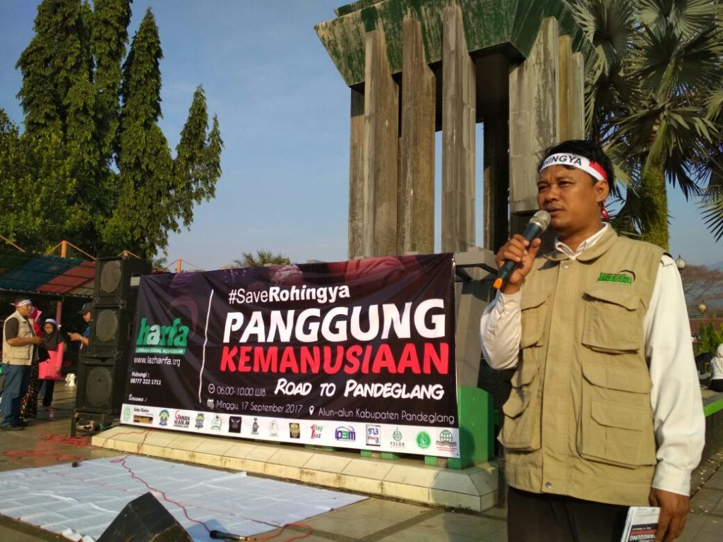 LAZ Harfa Banten Menggelar Panggung Kemanusiaan Di Alun-alun Pandeglang