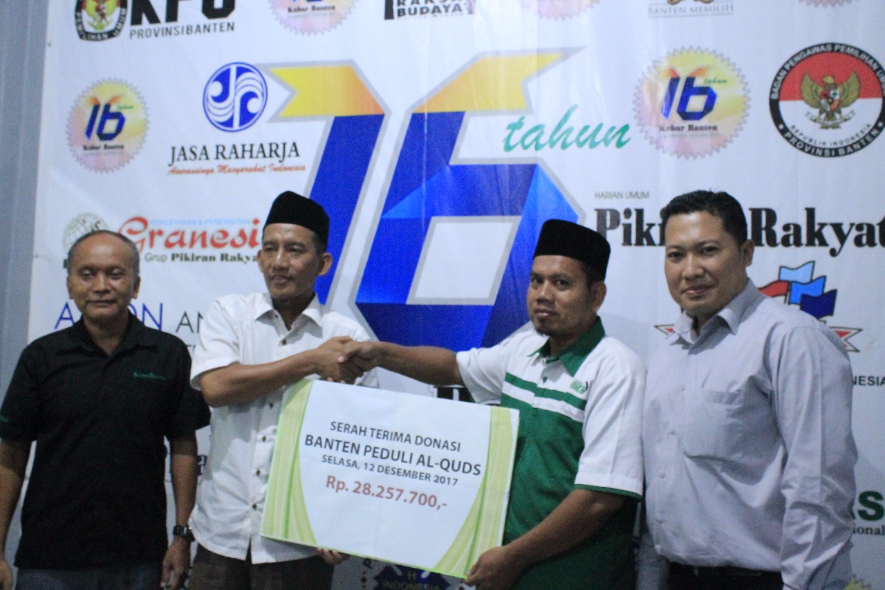 Serah Terima Donasi dari Aksi Banten Peduli Al-Quds