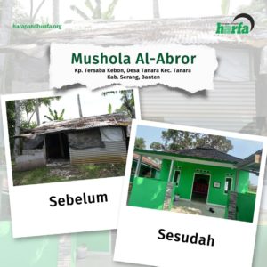 Mushola Satu-Satunya di Kampung Persaba Kebon Direnovasi