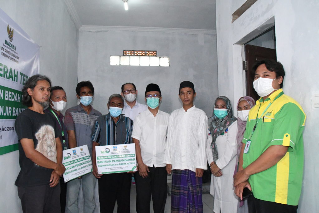 Dinkes Kab. Serang dan LAZ Harapan Dhuafa Resmikan Dua Rumah Penyintas Banjir Banten
