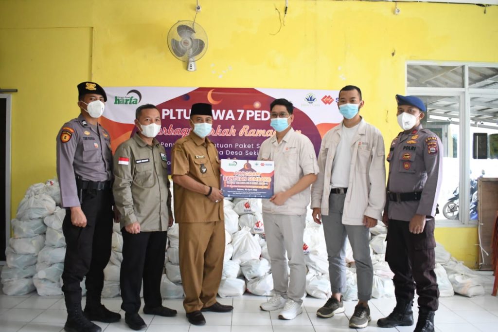 PT SGPJB Bekerjasama dengan LAZ Harfa Bagikan 2000 Paket Sembako untuk Warga di Lima Desa Ring-1 PLTU Jawa 7