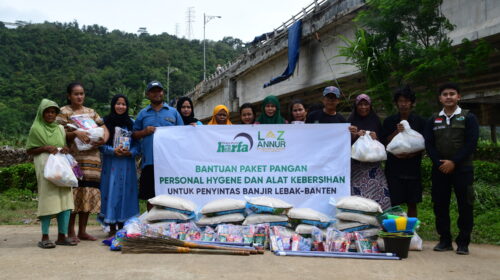 LAZ Harapan Dhuafa dan LAZ ANNUR Salurkan Bantuan untuk Penyintas Banjir Banten